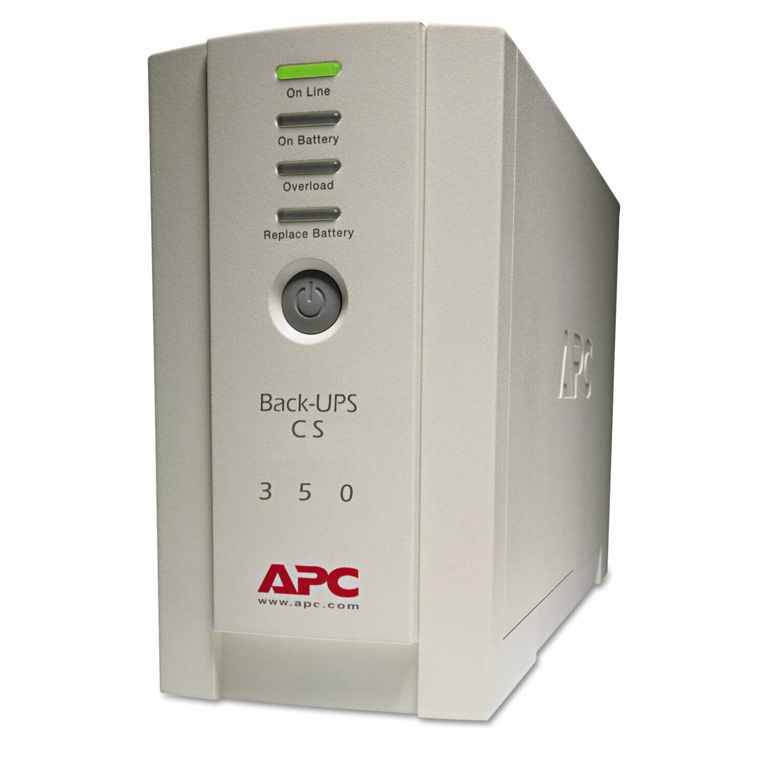 Apc Back-UPS CS Battery Backup System Six-Outlet 350 Volt-Amps BK350