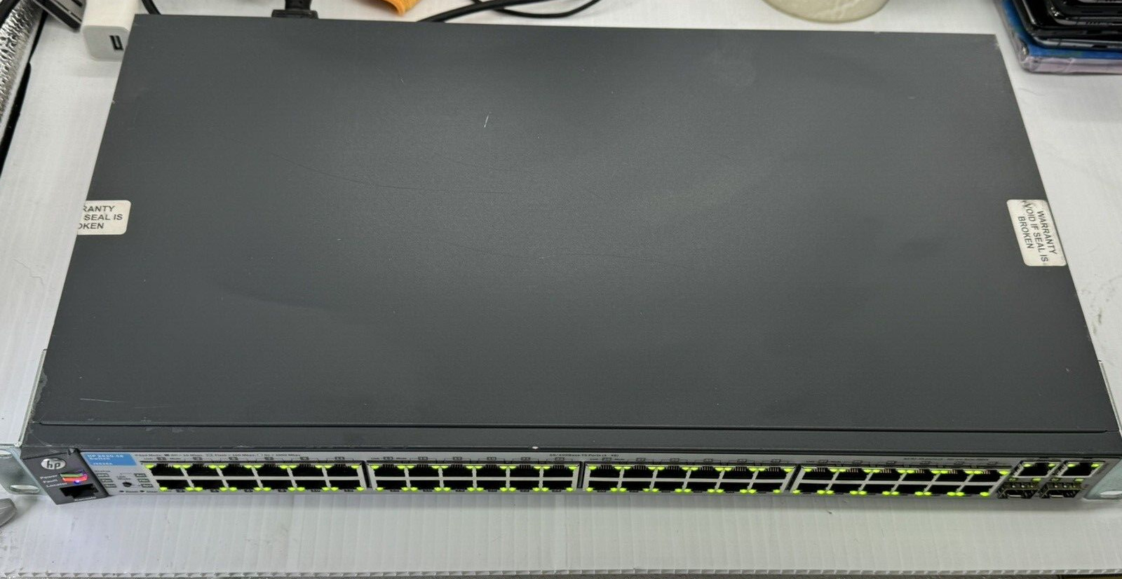 HP 2530-48G 48 Port Gigabit Ethernet Network Switch J9775A /POWER CABLE