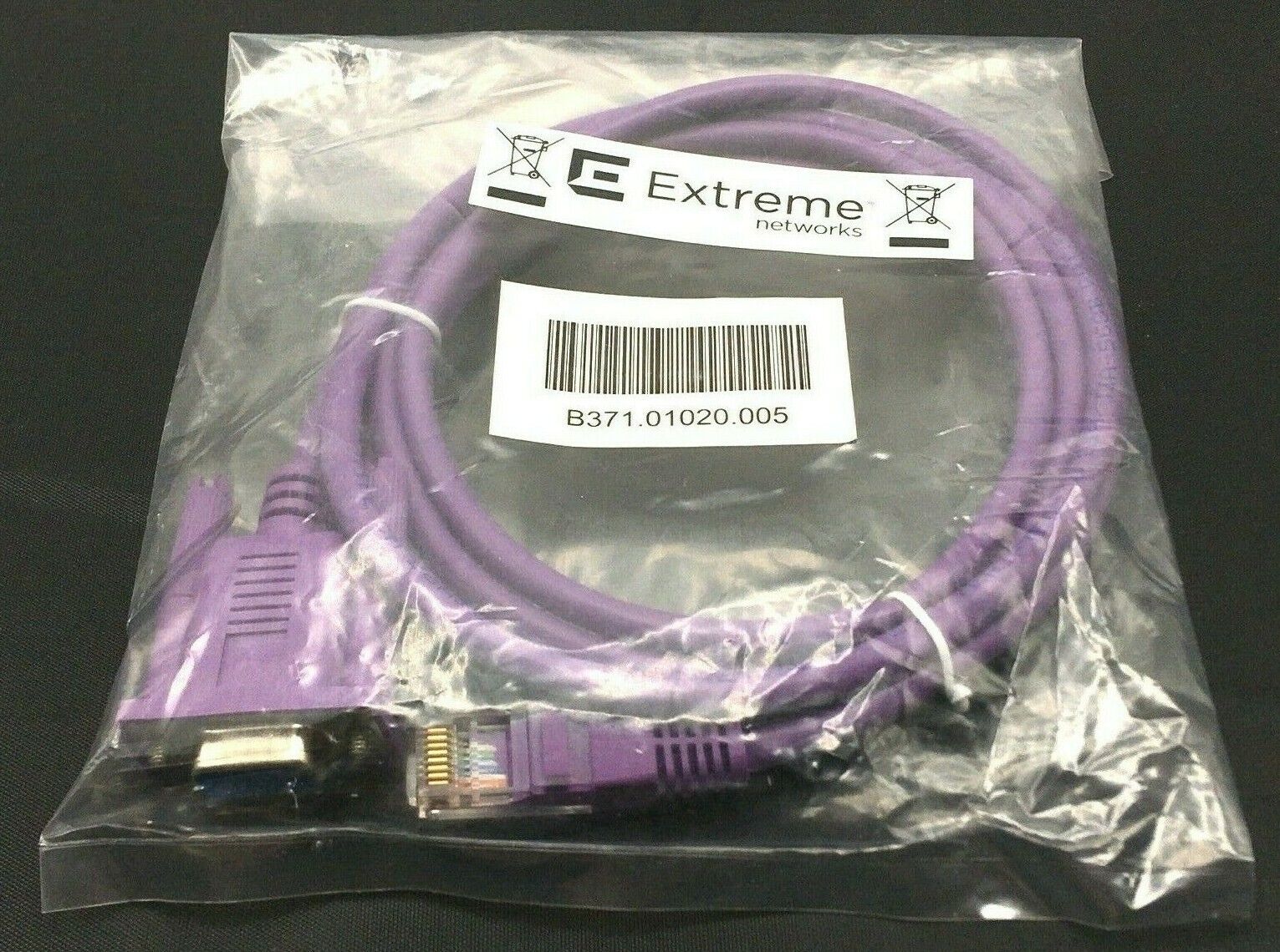 Extreme Networks Console Cable Adapter Cat 5E DB9 F Ethernet Network Cable