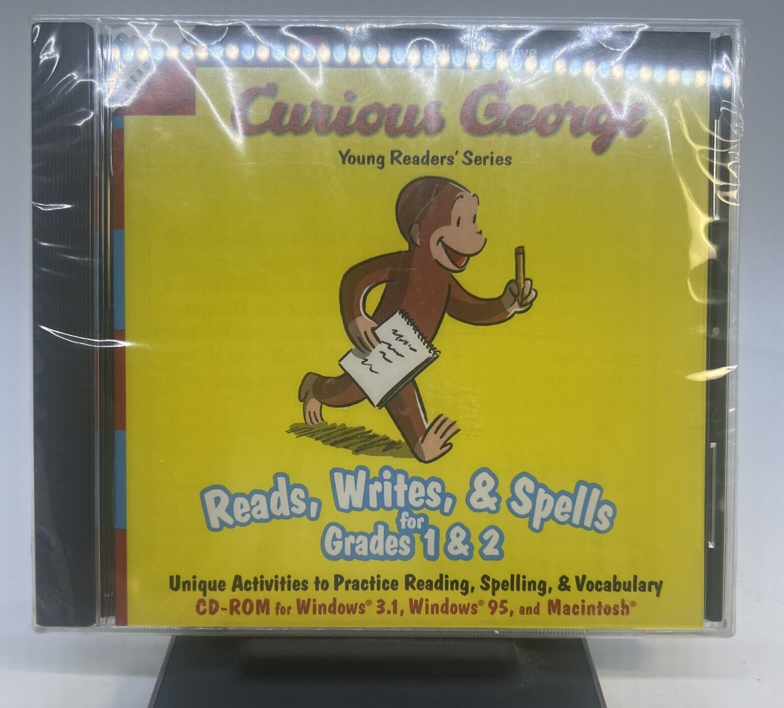 Curious George Reads, Writes, & Spells for Grades 1 & 2 CD-Rom NEW
