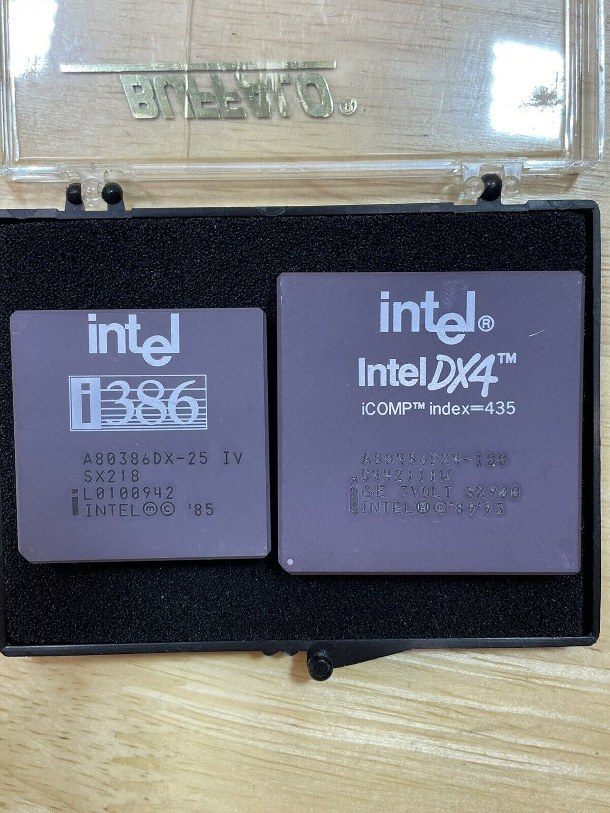2 Intel I386 And 486DX4 100 MHz A80486DX4-100 SX900 Socket 3 i486 486DX