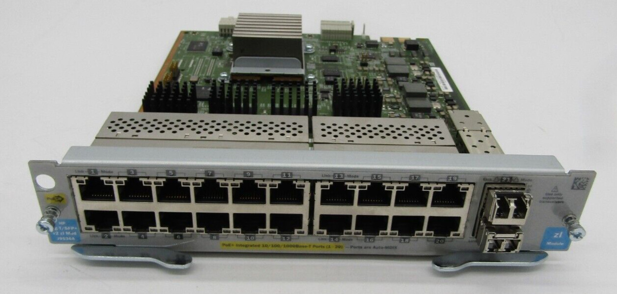 HP J9536A 20-port Gig-T PoE+/4-port SFP v2 zl Module