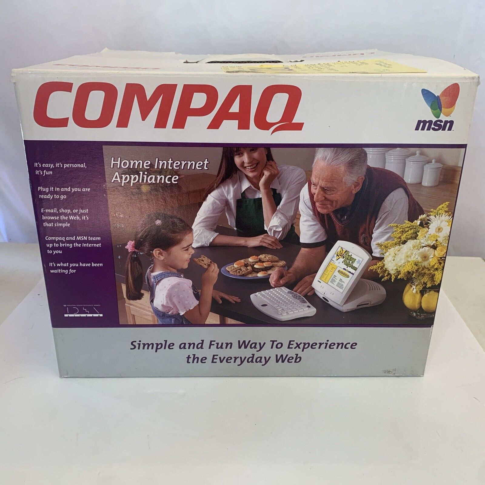 Vintage Compaq iPAQ 1A-1 Home Internet Appliance & Keyboard