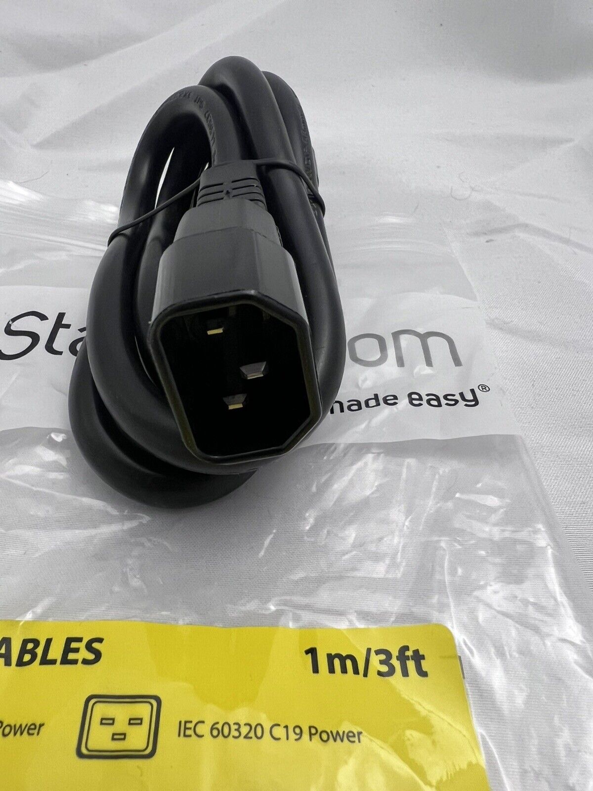 STARTECH.COM 1m/3ft 14 AWG Computer Power Cord C14 To C19