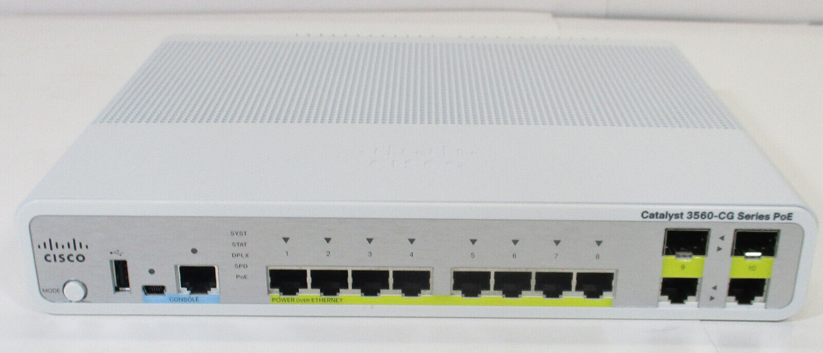 Cisco Catalyst 3560-CG WS-C3560CG-8PC-S 8-Port POE Gigabit Ethernet Switch