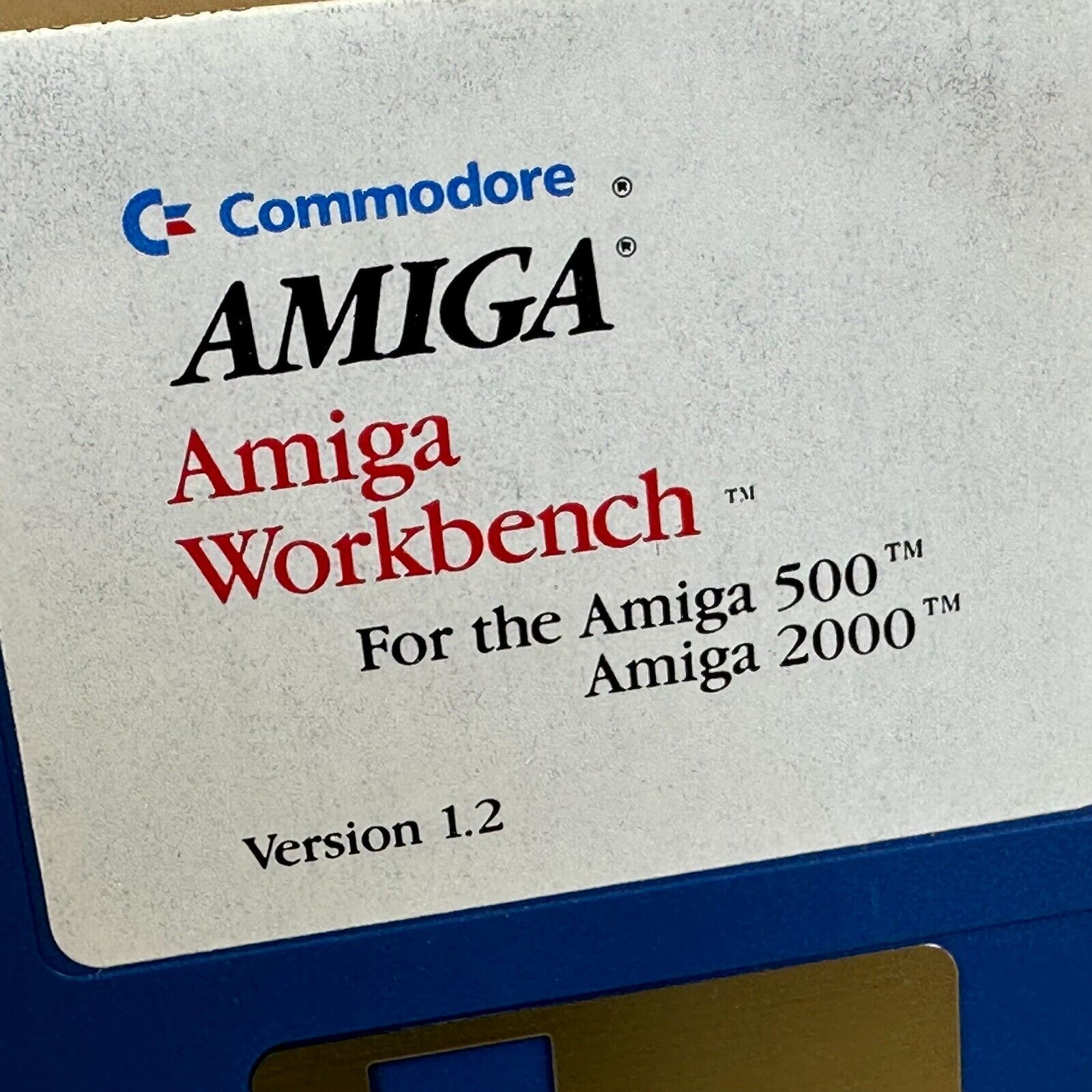 DISK AMIGA WORKBENCH V1.2 COMMODORE AMIGA Computers 1987 - RARE