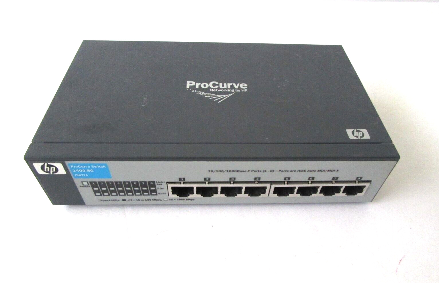HP ProCurve Switch 1400-8G J9077A **NO AC ADAPTER**networking by hp
