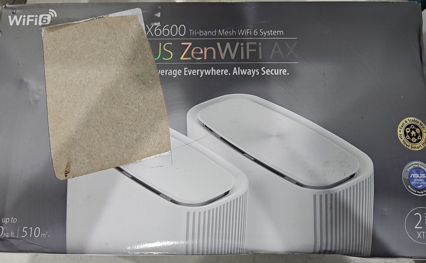 New ASUS AX6600 ZenWiFi AX Tri-band Mesh WiFi 6