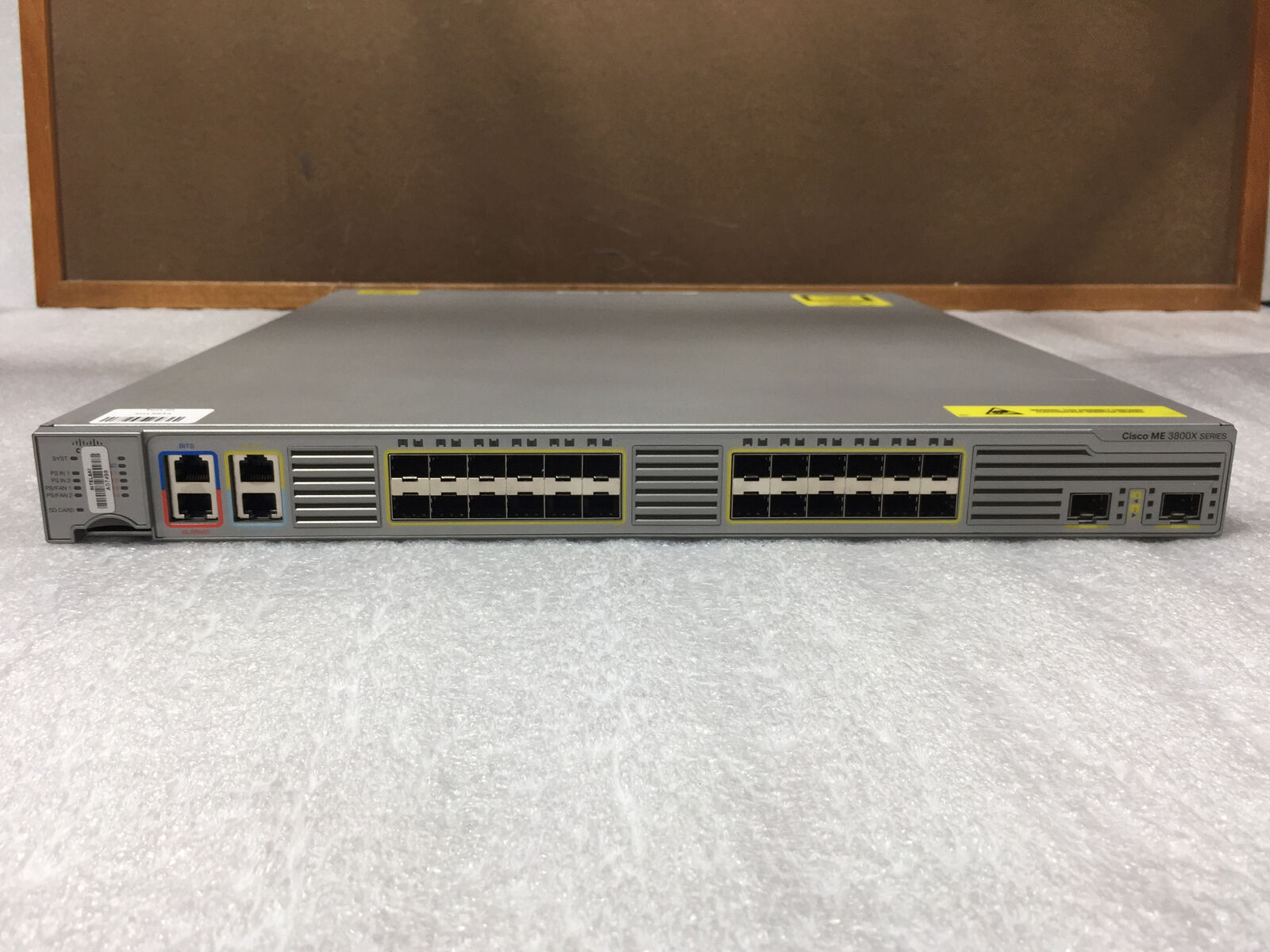 Cisco ME-3800X-24FS-M V01 Carrier 24xGigabit SFP Switch Router w/ Dual PSU\'s