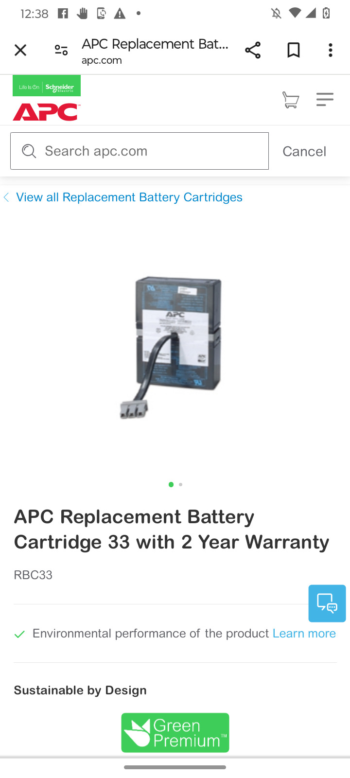 apc battery replacement cartridge 33