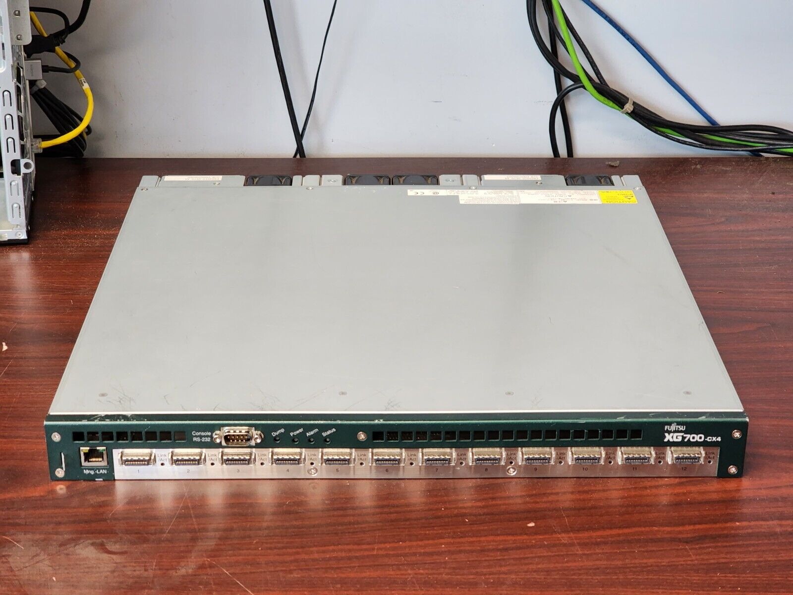 FUJITSU XG700-CX4 10GB 12-PORT Ethernet SWITCH PD-XG700FB PA03500-B201 #73