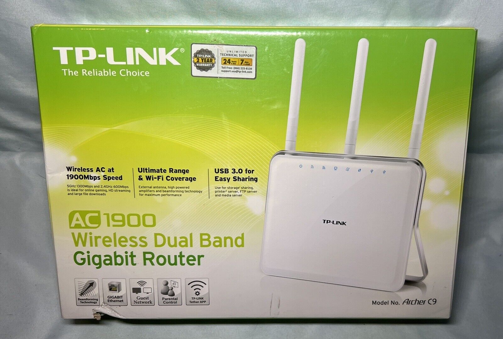 TP-Link AC 1900 Wireless Dual Band Gigabit Router New