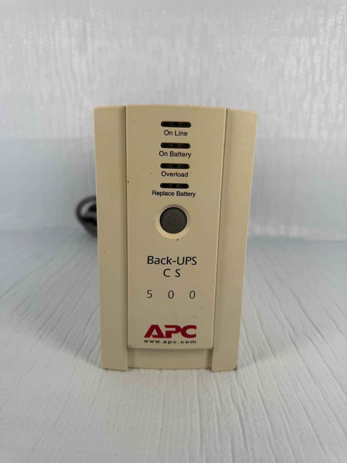 APC UPS CS 500 Back-UPS Backup & Surge Protection BK500 No Battery Power On