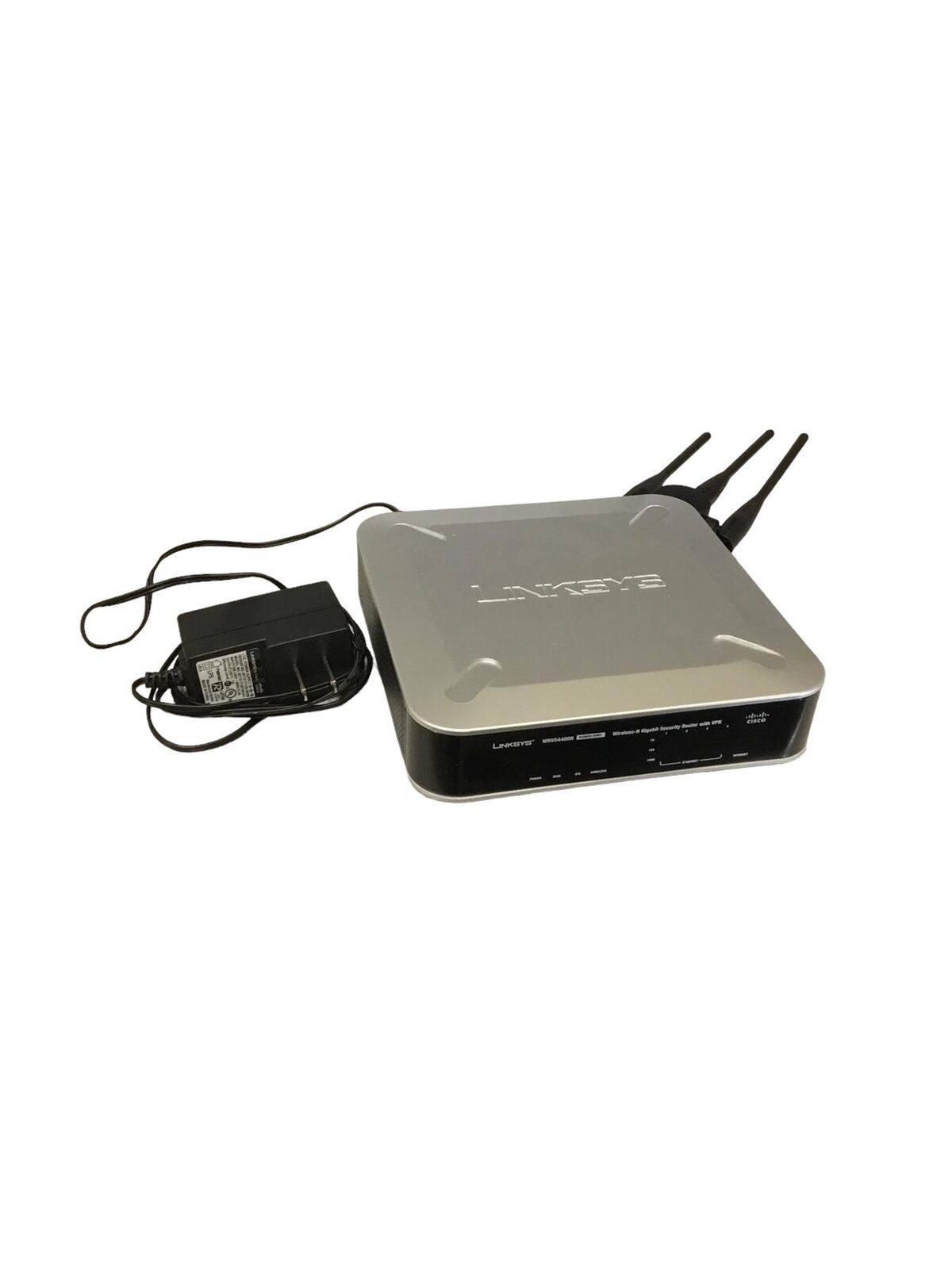 CISCO LINKSYS Wireless N 4-Port Gigabit VPN Router WRVS4400N V2 W/ ADAPTER