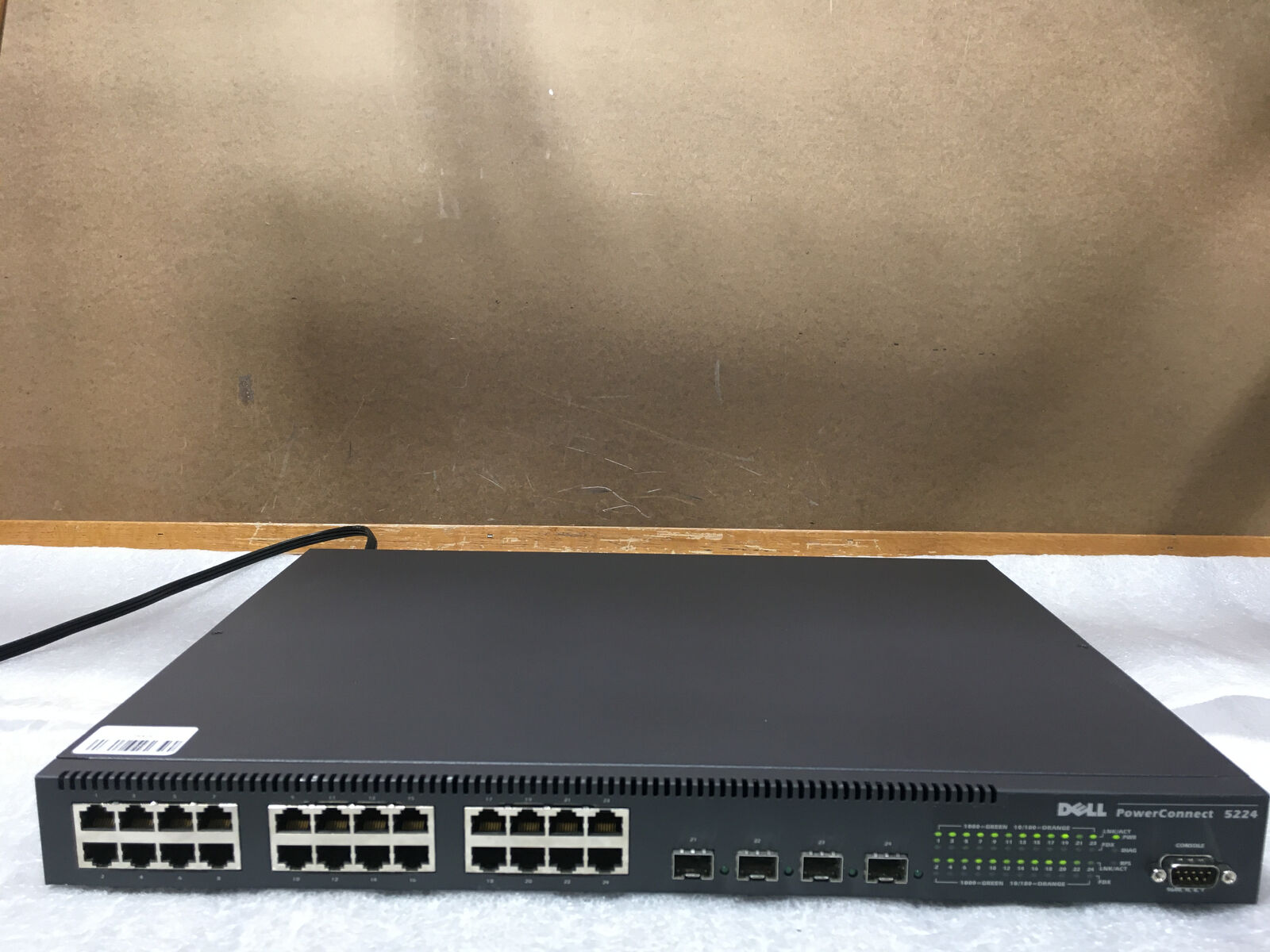 Dell PowerConnect 5224 24-Port Managed Gigabit Ethernet Switch --TESTED/RESET