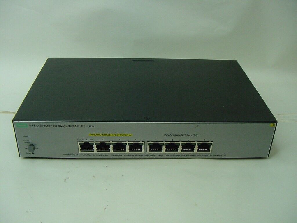HP HPE OFFICECONNECT 1820 SERIES SWITCH J9982A - NO POWER CORD INCLUDED