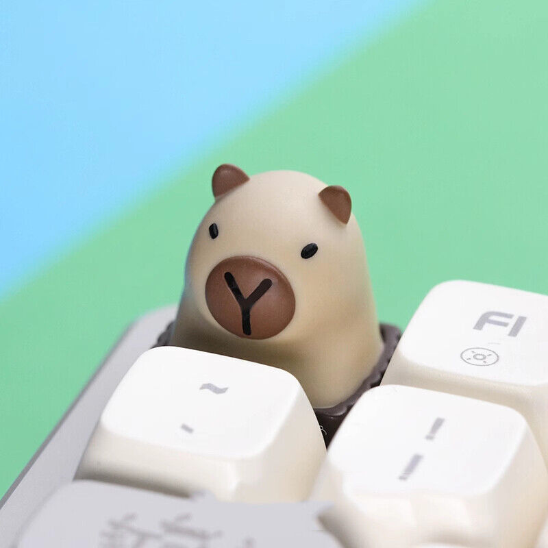 Cute Animal Artisan Capybara Resin Keycap for Mechanical Keyboard Gift