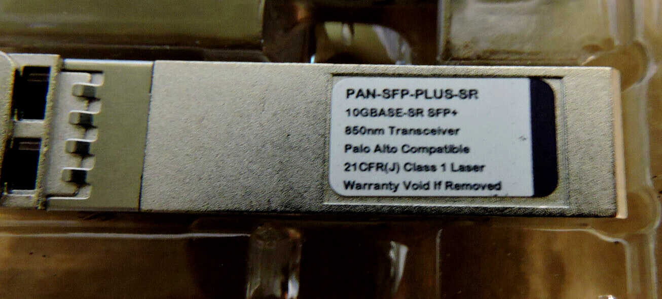 NEW Palo Alto PAN-SFP-PLUS-SR 10GB SFP+ / PA-7080, 7050 PA-5060 PA-5050 PA-3060