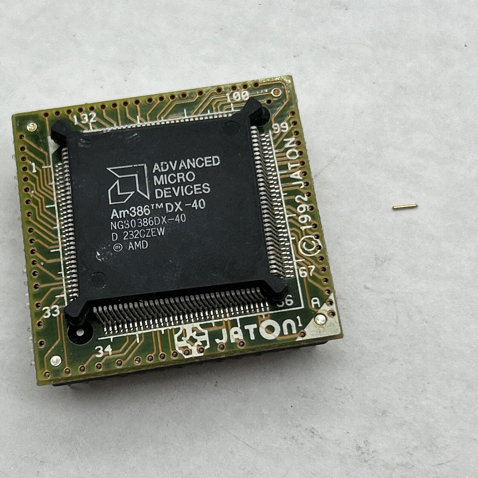 AMD 386 DX-40 80386 Am386 DX-40 DX PGA CPU Rare Vintage Processor Am386 *AS-IS