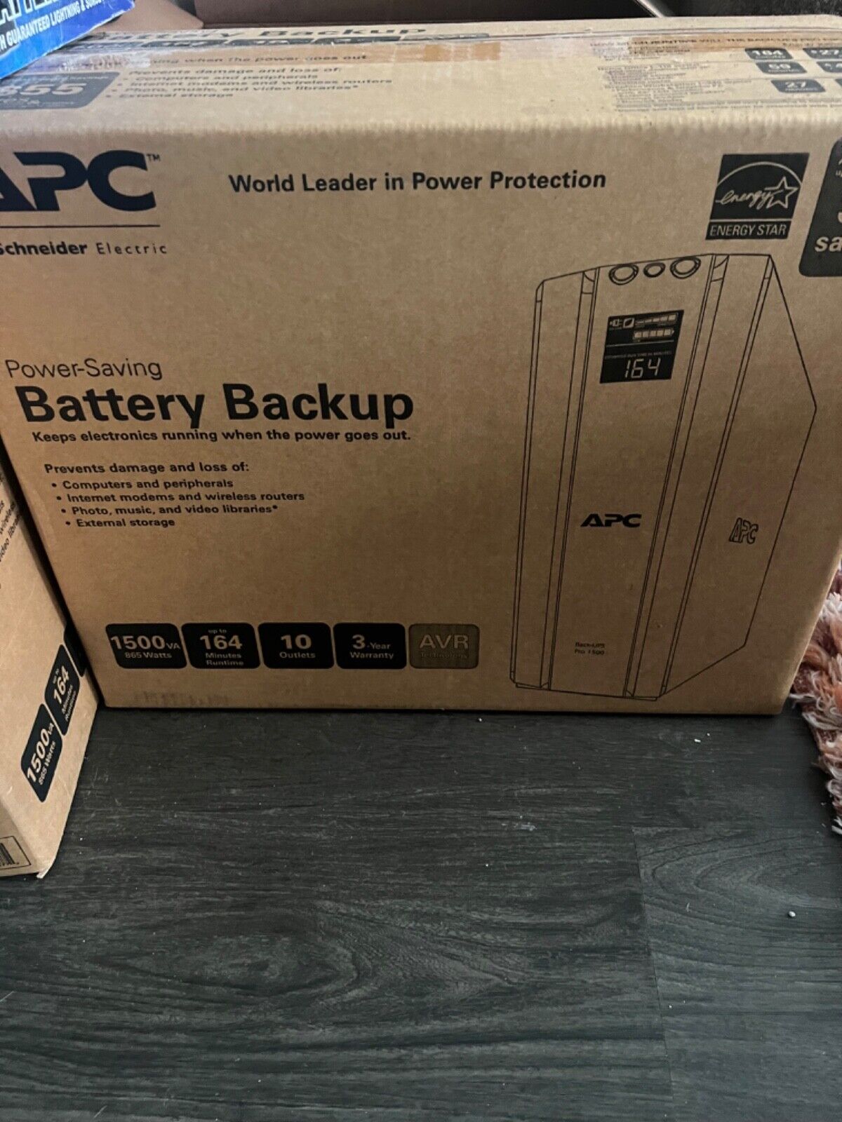APC Battery Back-UPS Pro BX1500M Battery Backup and Surge Protector 1500 VA 900W