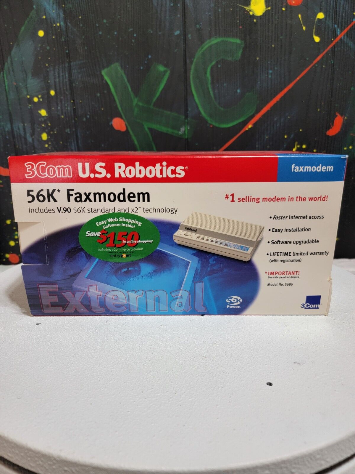 US Robotics USR5686D 56K Faxmodem V.92, Never used but box is open