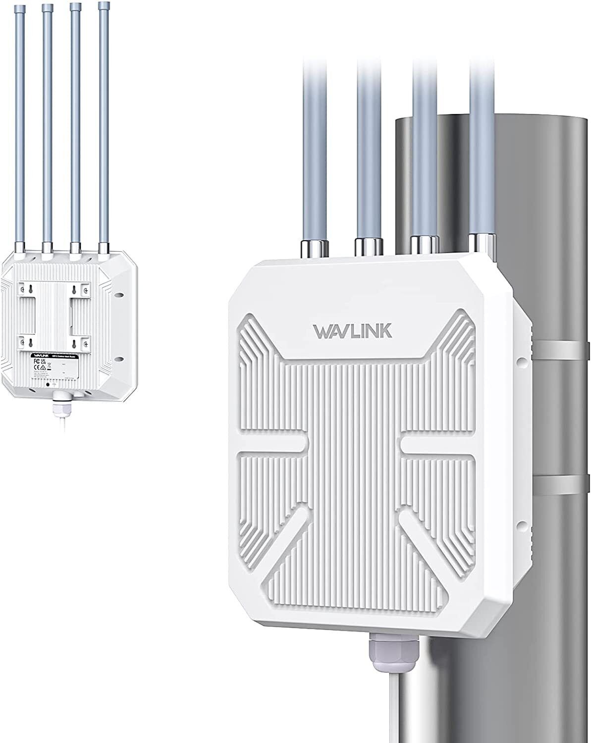 WAVLINK AC1200/WiFi 6 AX1800 Outdoor WiFi Long Range Extender High Gain Antennas