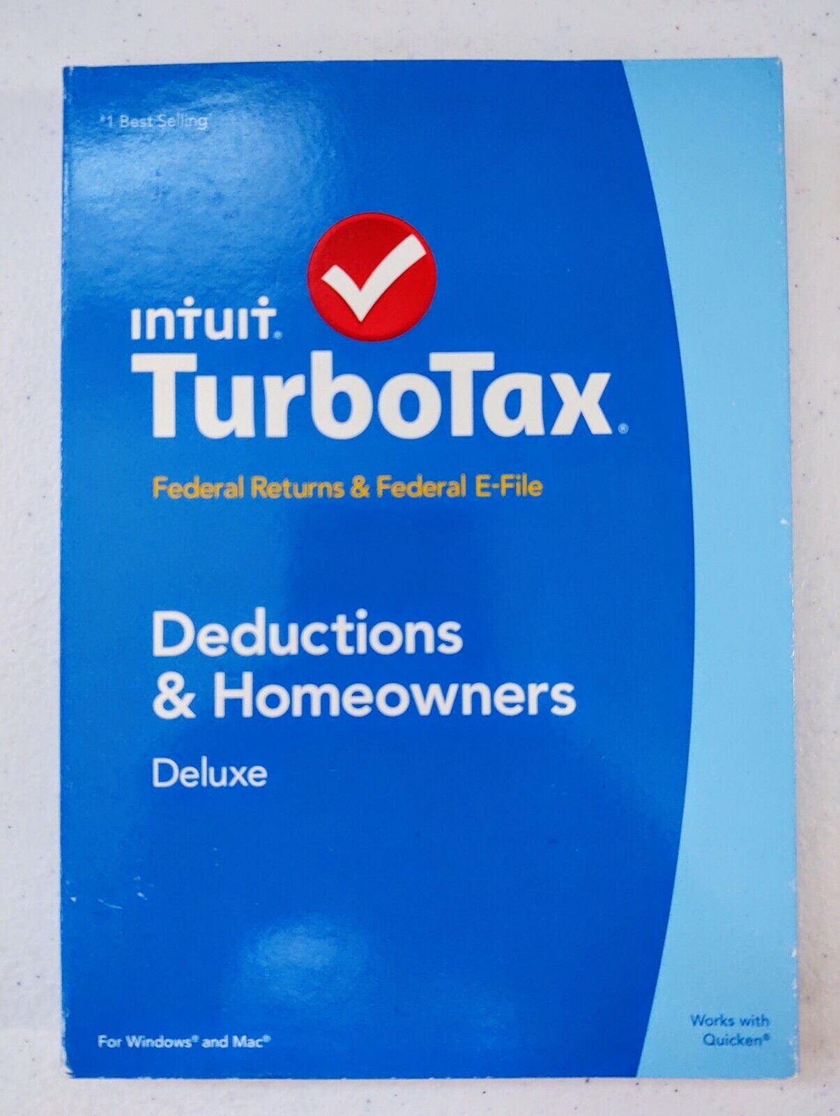 Intuit TurboTax 2014 Deluxe Federal Returns & E-File Turbo Tax PC Mac - Disc NEW