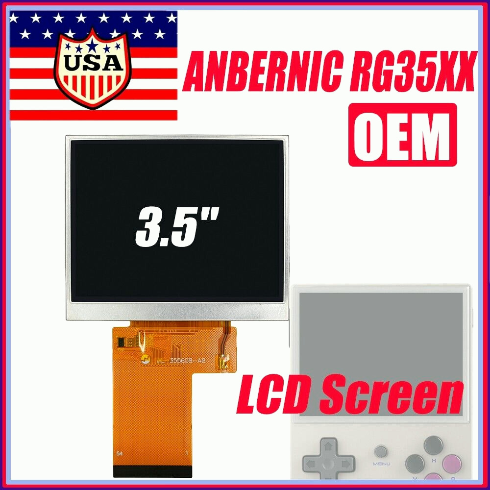 OEM 3.5 inch LCD Display Screen Panel Replacement Parts For Anbernic RG35XX