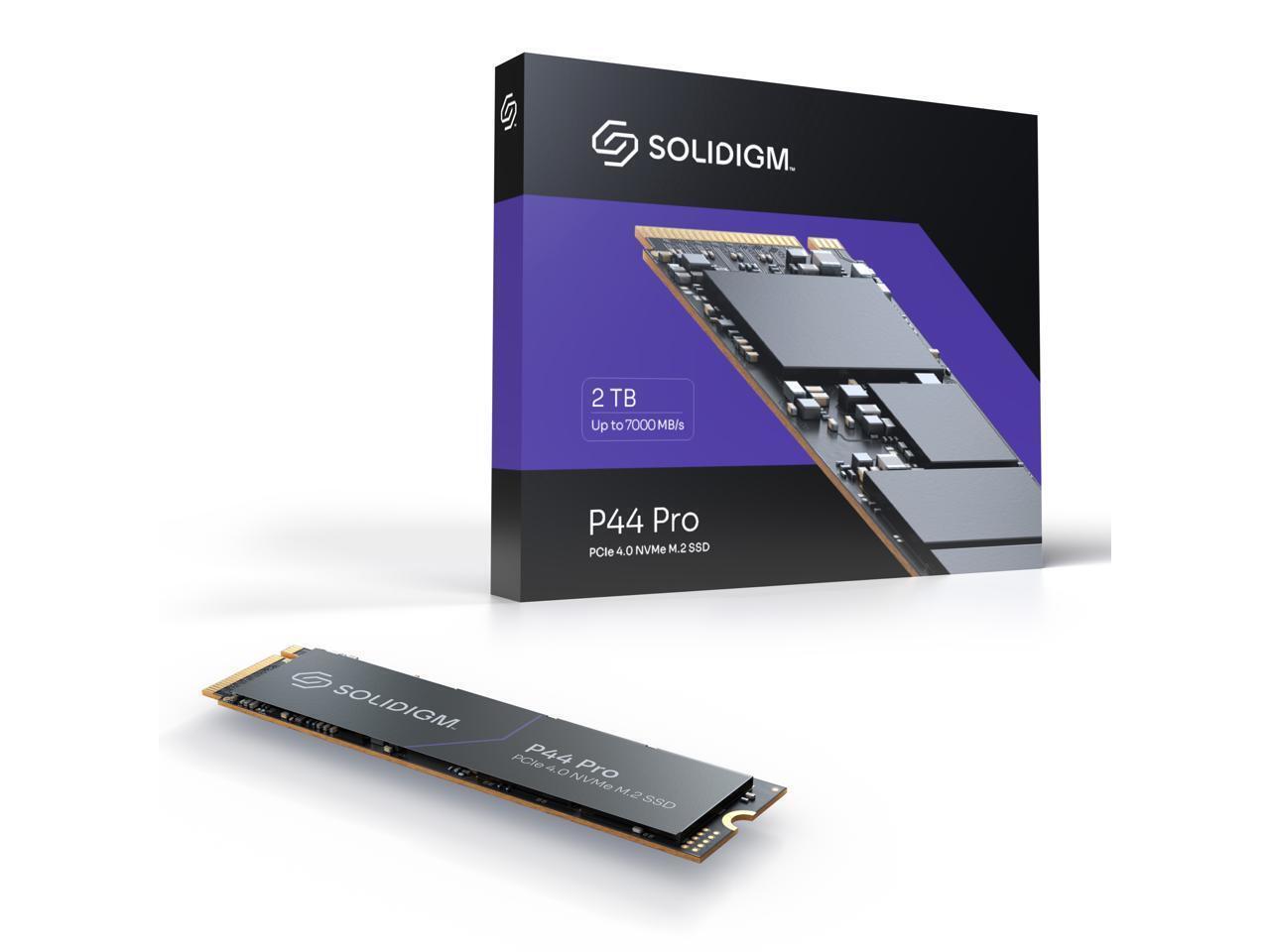 Solidigm 2TB SSD P44 Pro M.2 2280 PCIe 4.0 NVMe Gen4 Gaming TLC Internal Drive