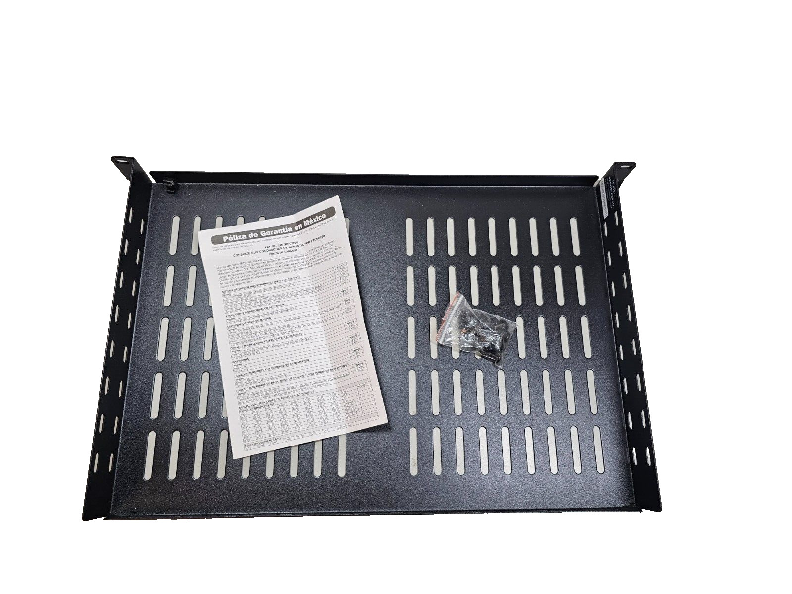 Tripp Lite SRSHELF2P1U Rack Enclosure Cantilever Fixed Shelf, 1U, Black, 40lbs