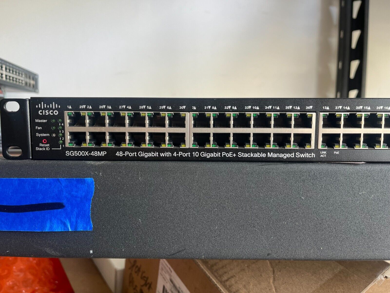 Cisco SG500X-48MP 48-Port Gigabit w/4-Port 10 GB PoE+ Stackable Managed Switch