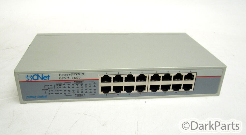 CNet PowerSwitch SNSH-1600 16-port N-Way Switch 18-1F-H160-FB