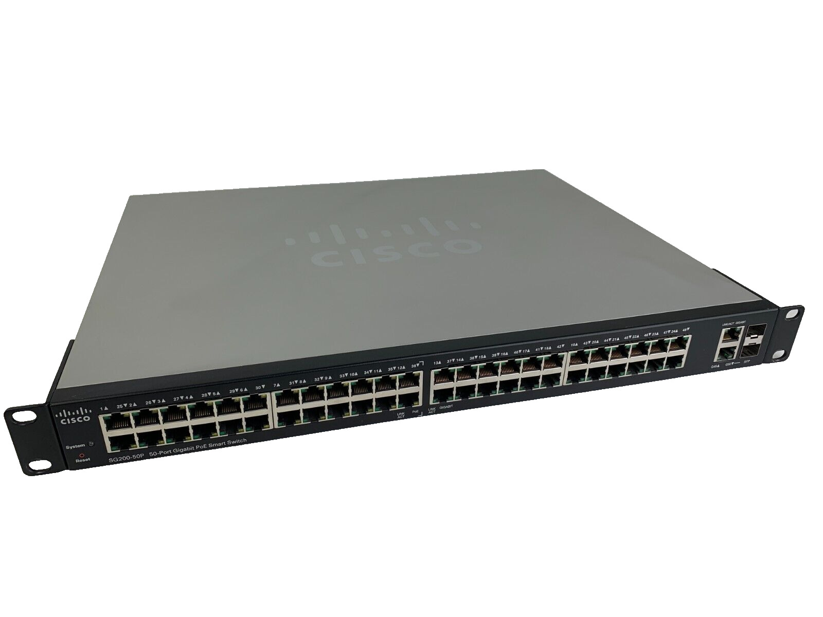 Cisco SG200-50 Small Business 50 Port Gigabit Smart Network Switch I SLM2048T