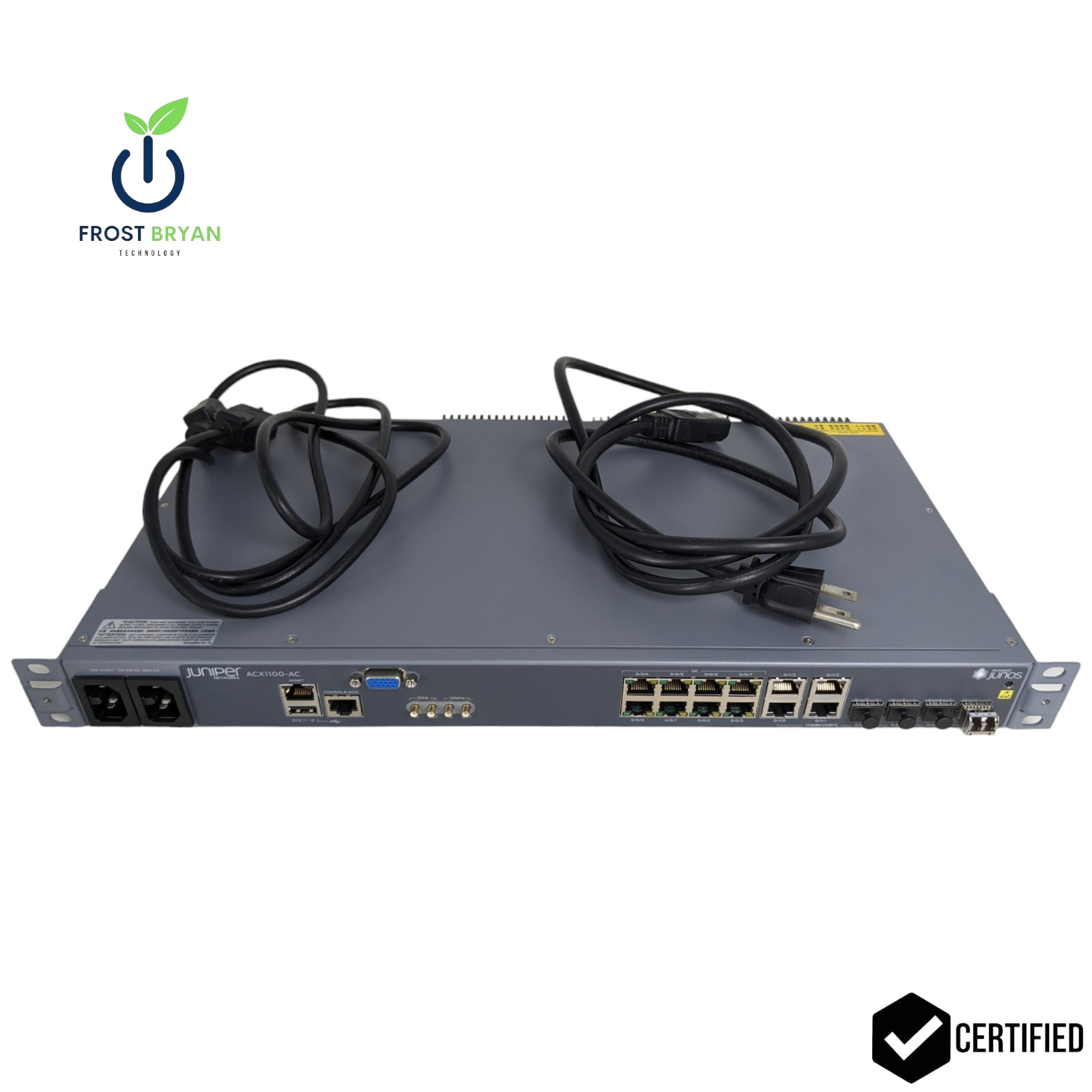 Juniper ACX1100 8-Port GbE 4-SFP Universal Access Router w/ Ears P/N: ACX1100-AC