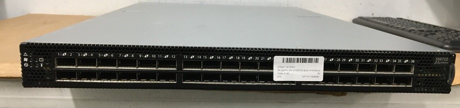 MELLANOX MSX6710-FS2F2 36-QSFP+ Ports FDR 56 Gb/s Infiniband Switch - Unit Only