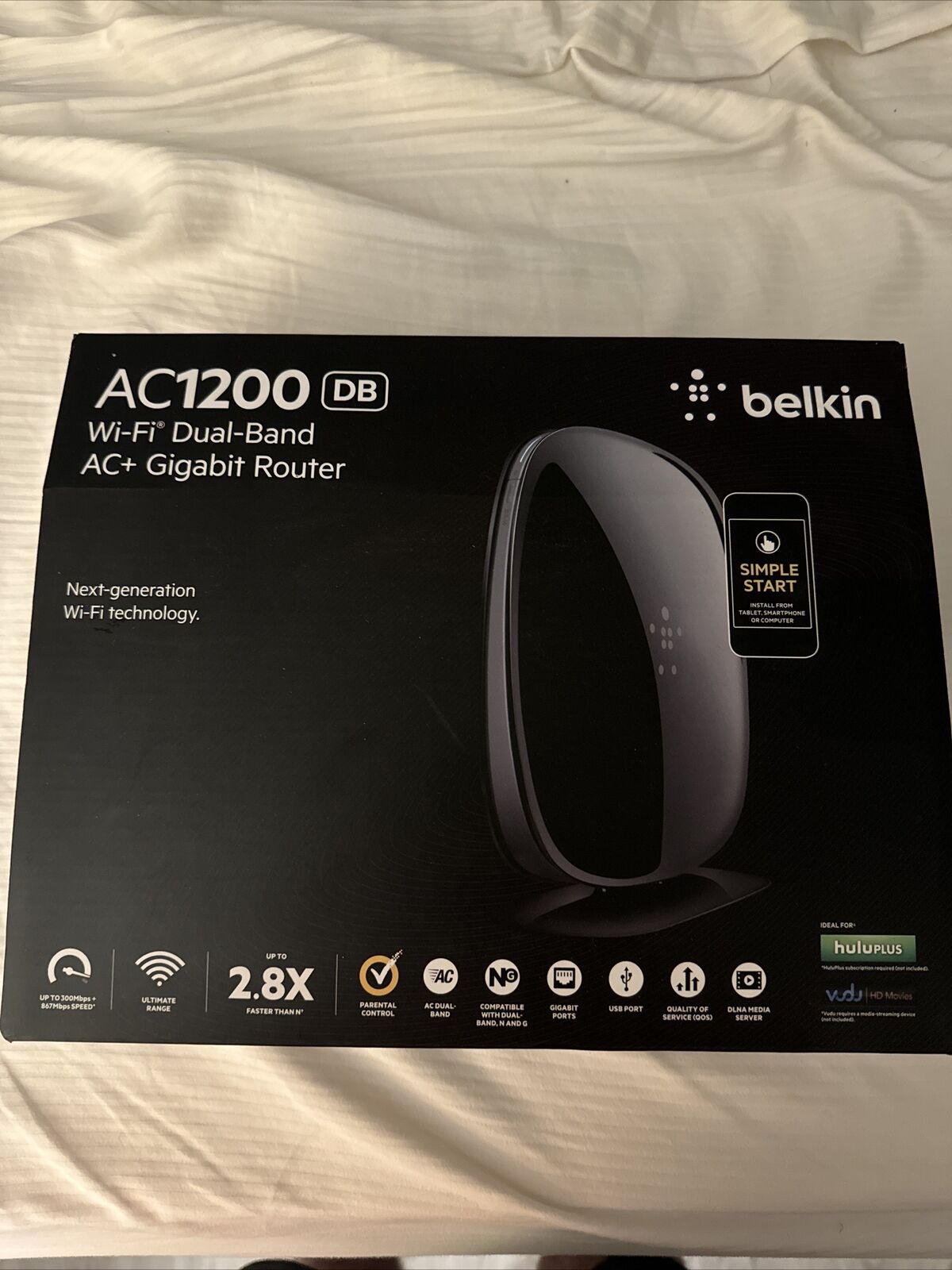 Belkin AC1200 DB Wi-Fi Dual-Band AC+ Gigabit Router F9K1113v4
