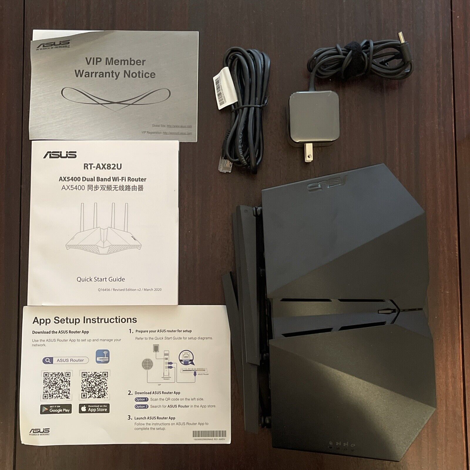 ASUS RT-AX82U (AX5400) Dual Band WiFi 6 Extendable Gaming Router (O3) 
