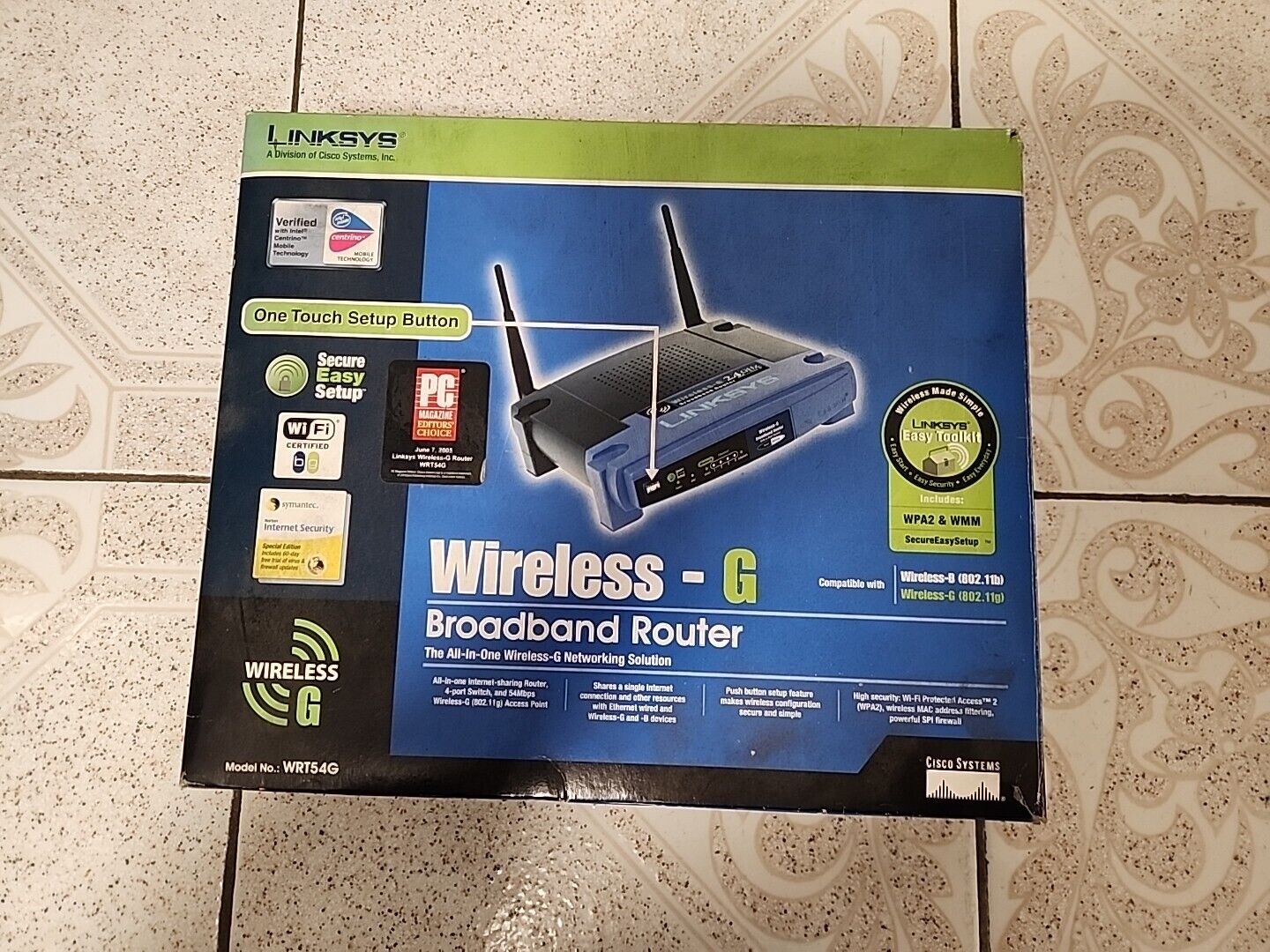 Linksys Router Wireless-G Broadband  All-In-One 2.4 GHz WRT54G  