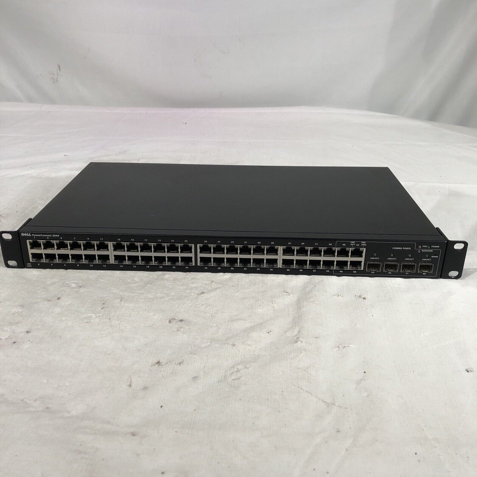 Dell PowerConnect 2848 48-Port managed Gigabit Ethernet Switch w/ 4x SFP Works
