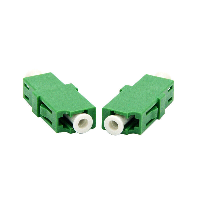 50pcs LC APC-LC APC Simplex Single Mode Plastic Fiber Optic Adapter Coupler