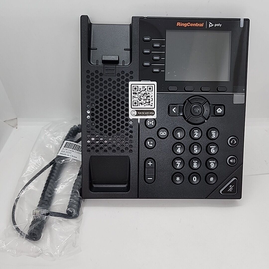 Poly VVX 350 Ring Central 6 Line Desktop Business IP Phone (Phone not Included)