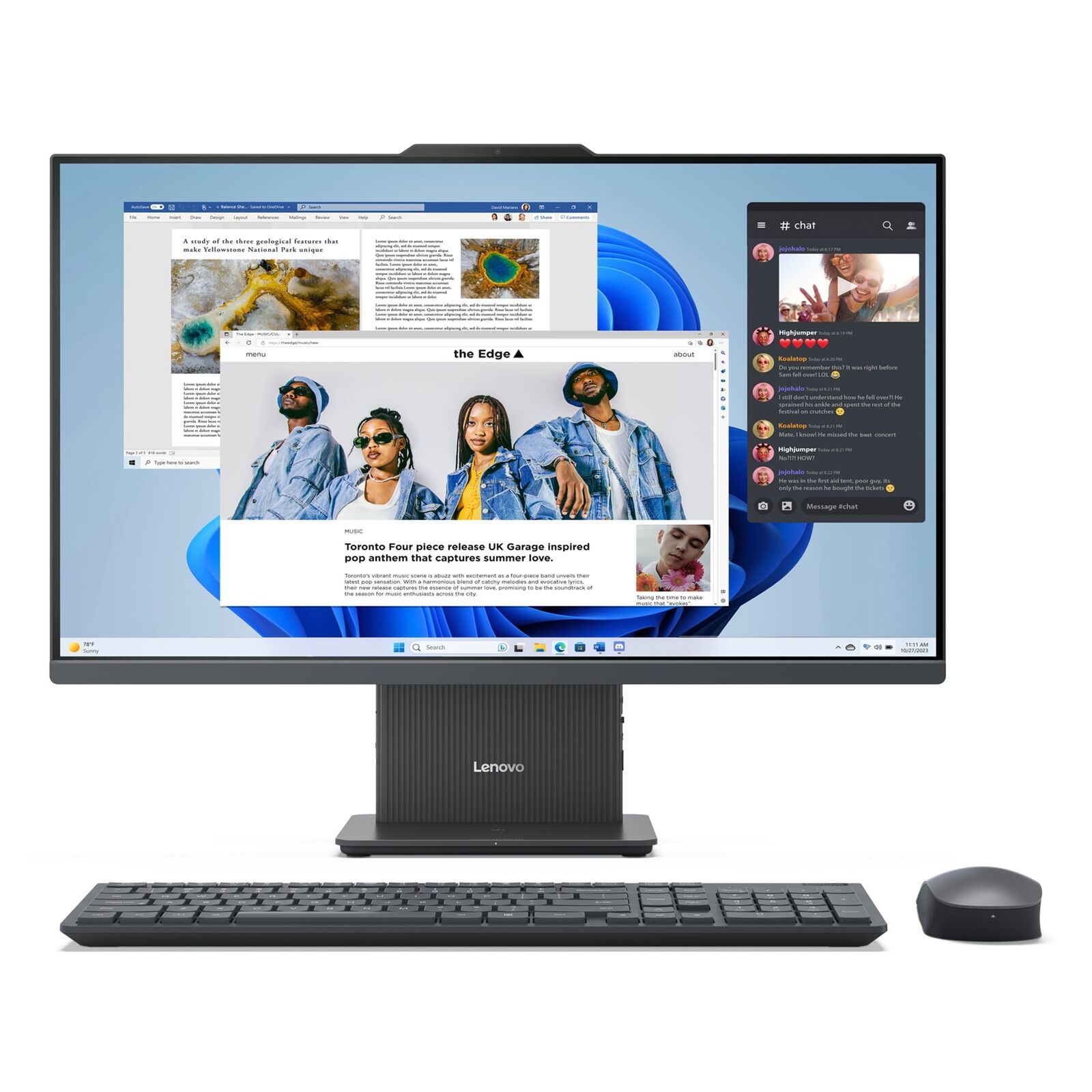 Lenovo IdeaCentre AIO I Intel Desktop, 27