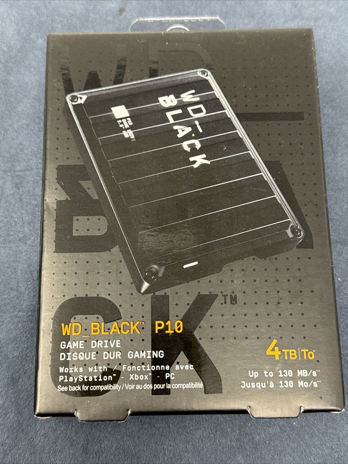 WD BLACK P10 4TB Portable External Game Hard Drive - Xbox PS5 PC sealed