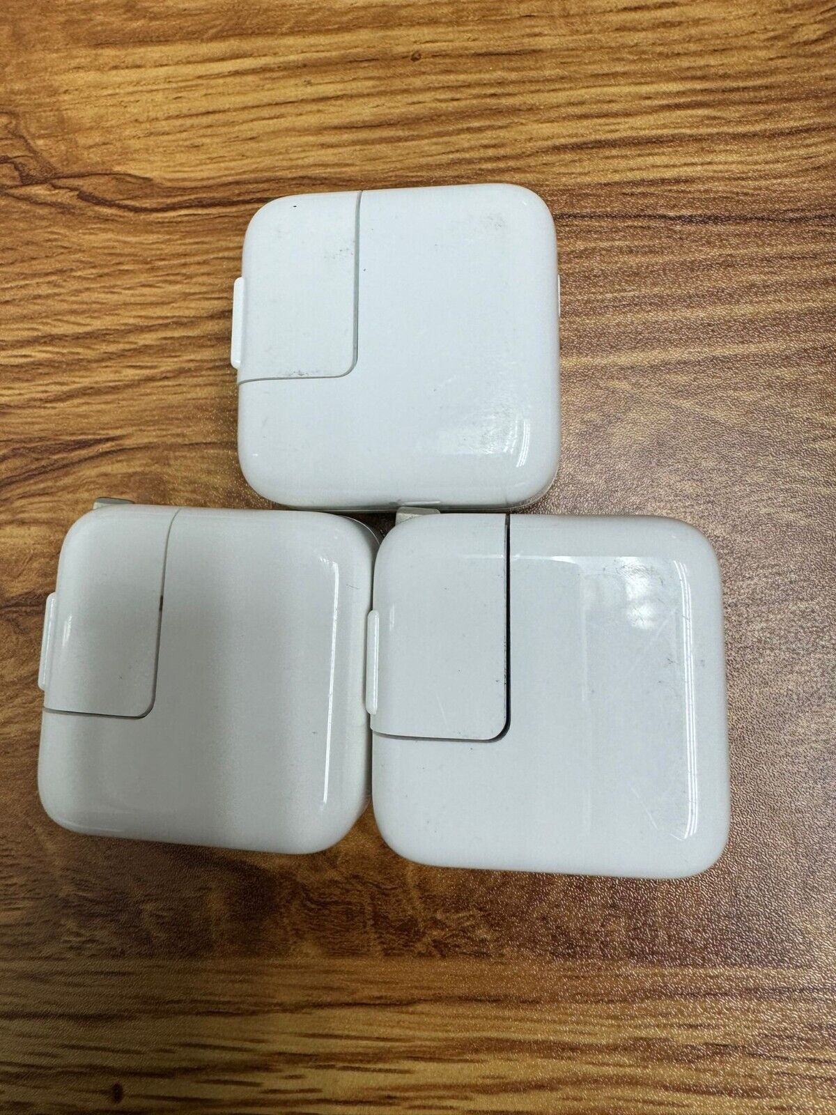 3 PACK Original Apple 10w USB Wall Charger Adapter OEM x3 charging cubes