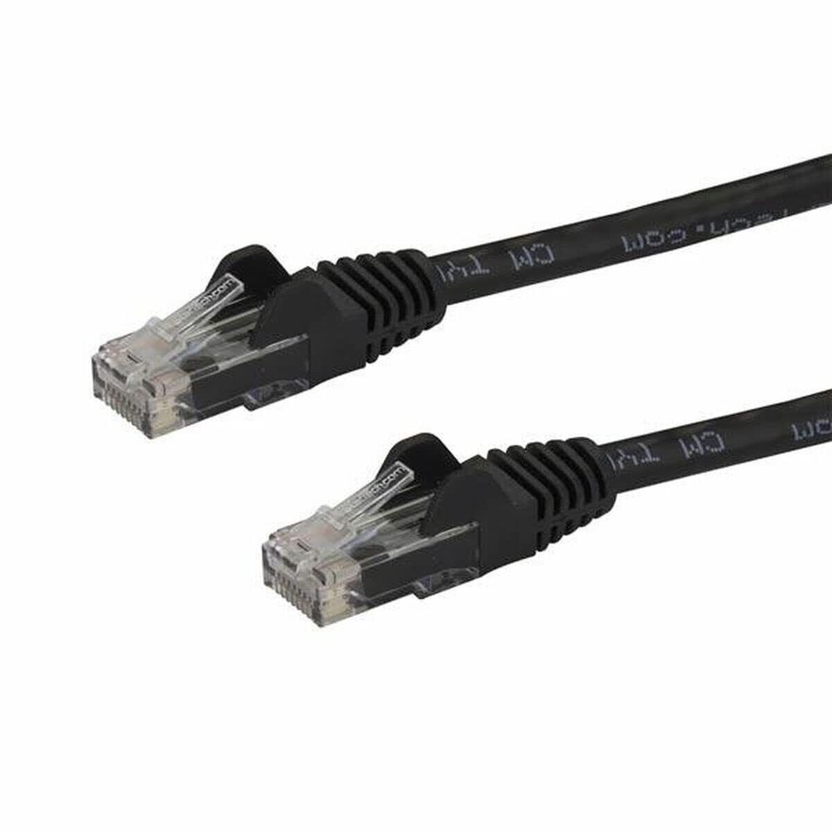 StarTech.com 5m CAT6 Ethernet Cable - Black CAT 6 Gigabit Ethernet Wire -650MHz 