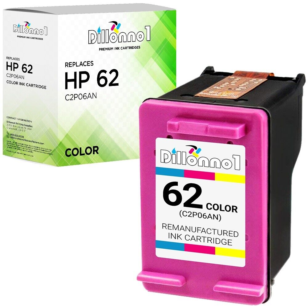 For HP 62 Color (C2P06AN) Color Cartridge for Officejet 5740 5742 5745