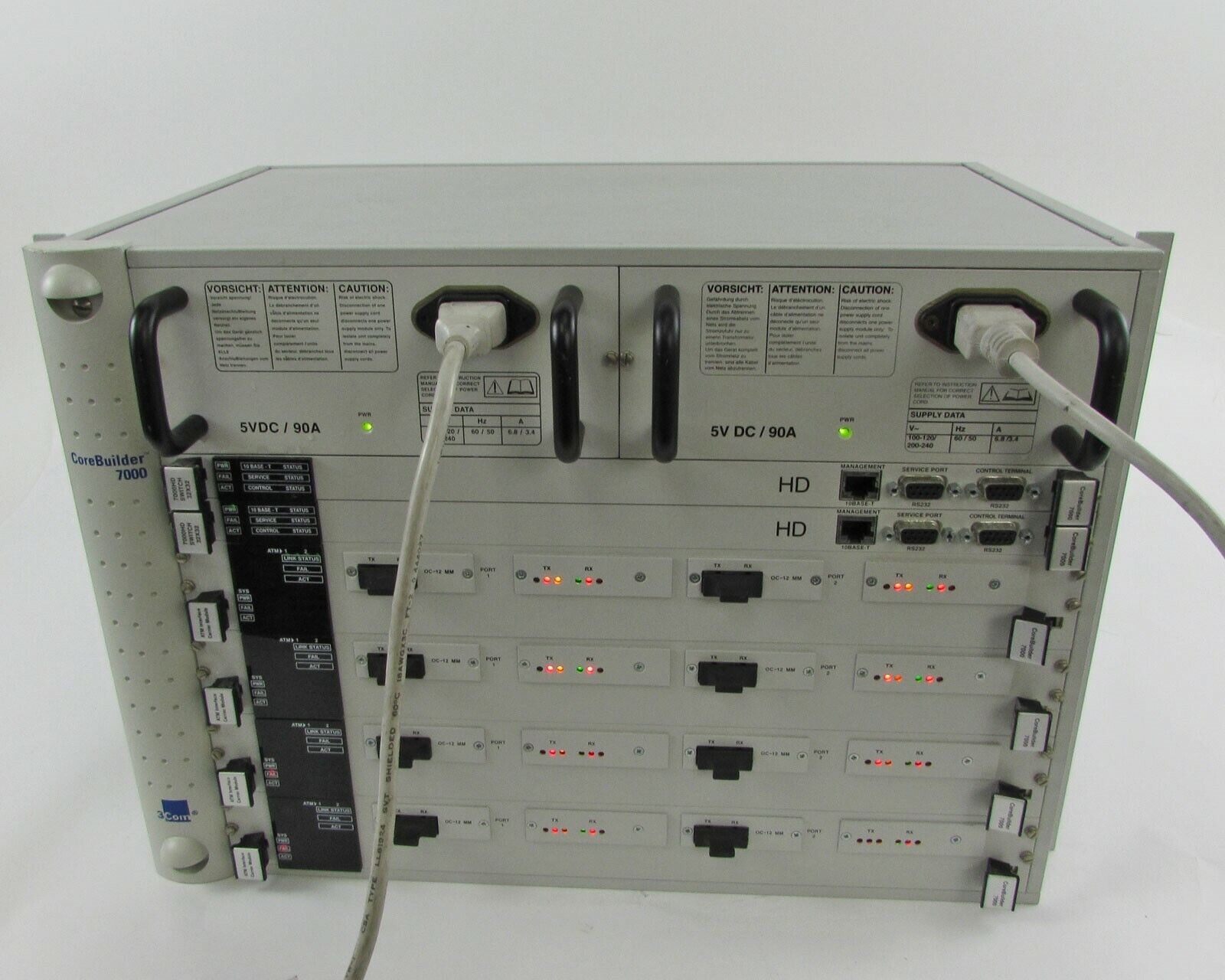 3Com CoreBuilder 7000HD Switch 5V DC/90A