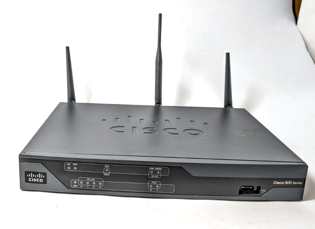 Cisco CISCO881-SEC-K9 880 Series Ethernet Security Router w/ Antenna