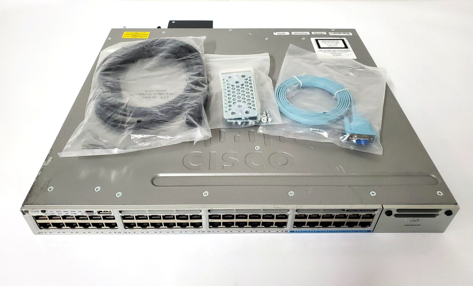 Cisco WS-C3850-12X48U-S 48 Port Gigabit UPoE (12 mGig 1/2.5/5/10G) 1100WAC PSU