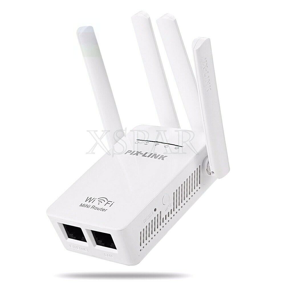 PIX-LINK LV- WR09 WiFi Range Extender Four Antennas for Incredible Converage xr